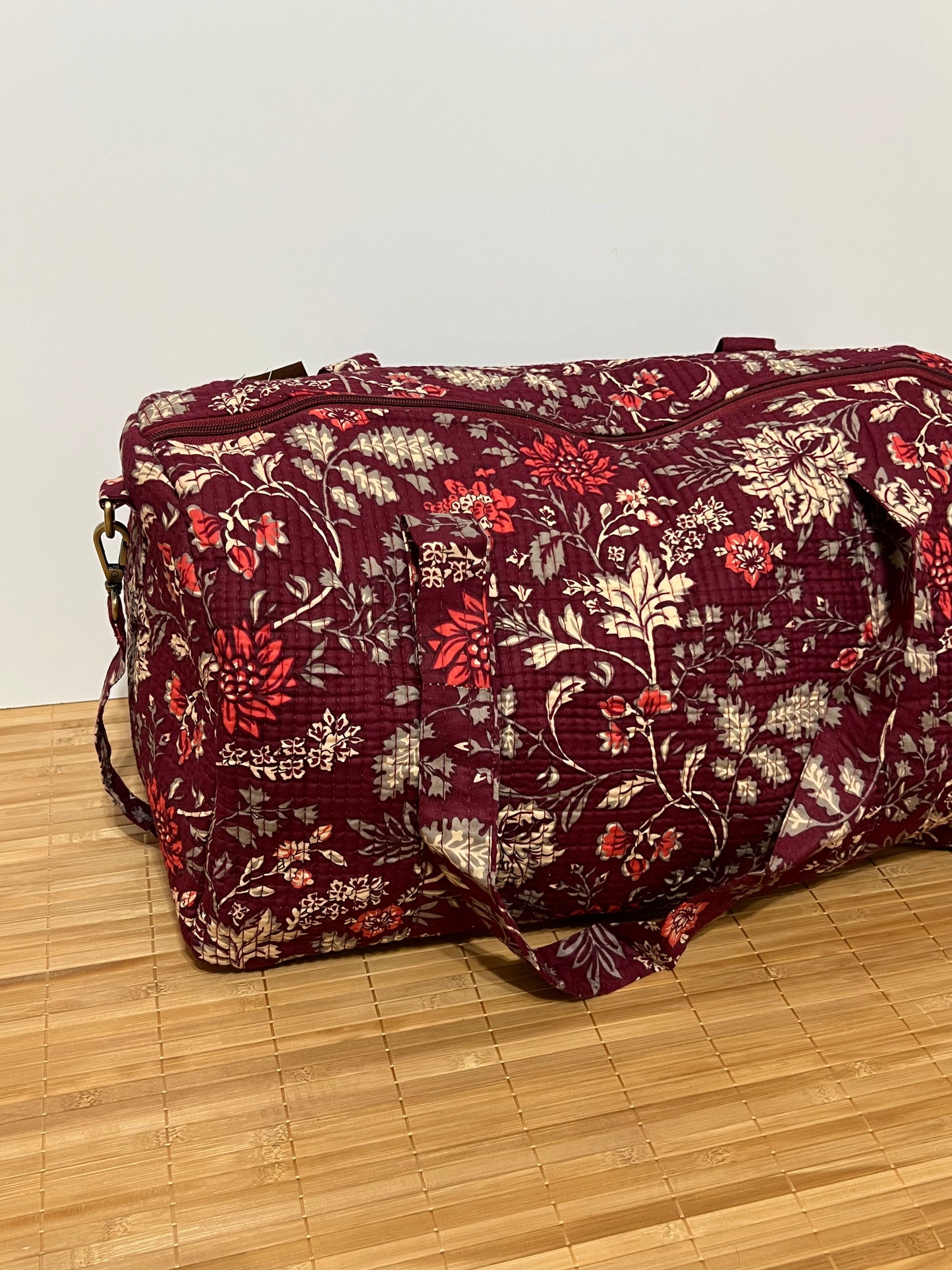 Bolso viaje de India de algodón hecho a mano | Bolso para usar como equipaje de mano o cabina
