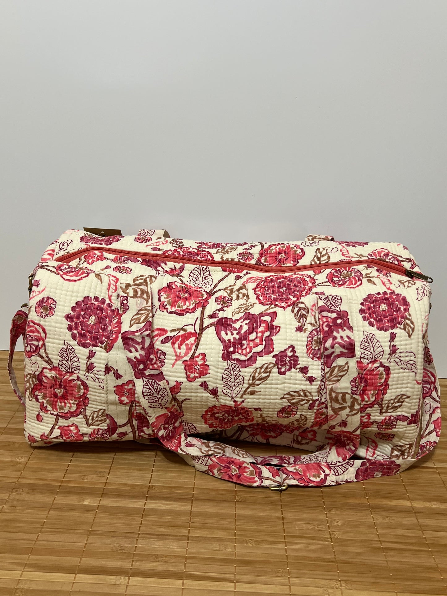 Bolso viaje de India de algodón hecho a mano | Bolso para usar como equipaje de mano o cabina