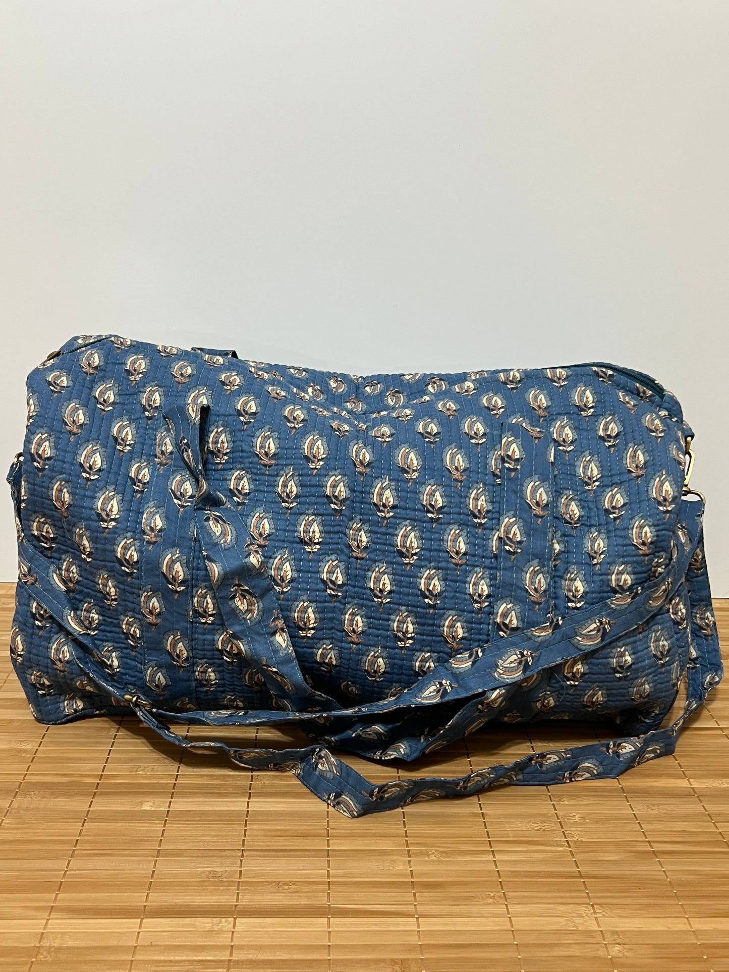 Bolso viaje de India de algodón hecho a mano | Bolso para usar como equipaje de mano o cabina