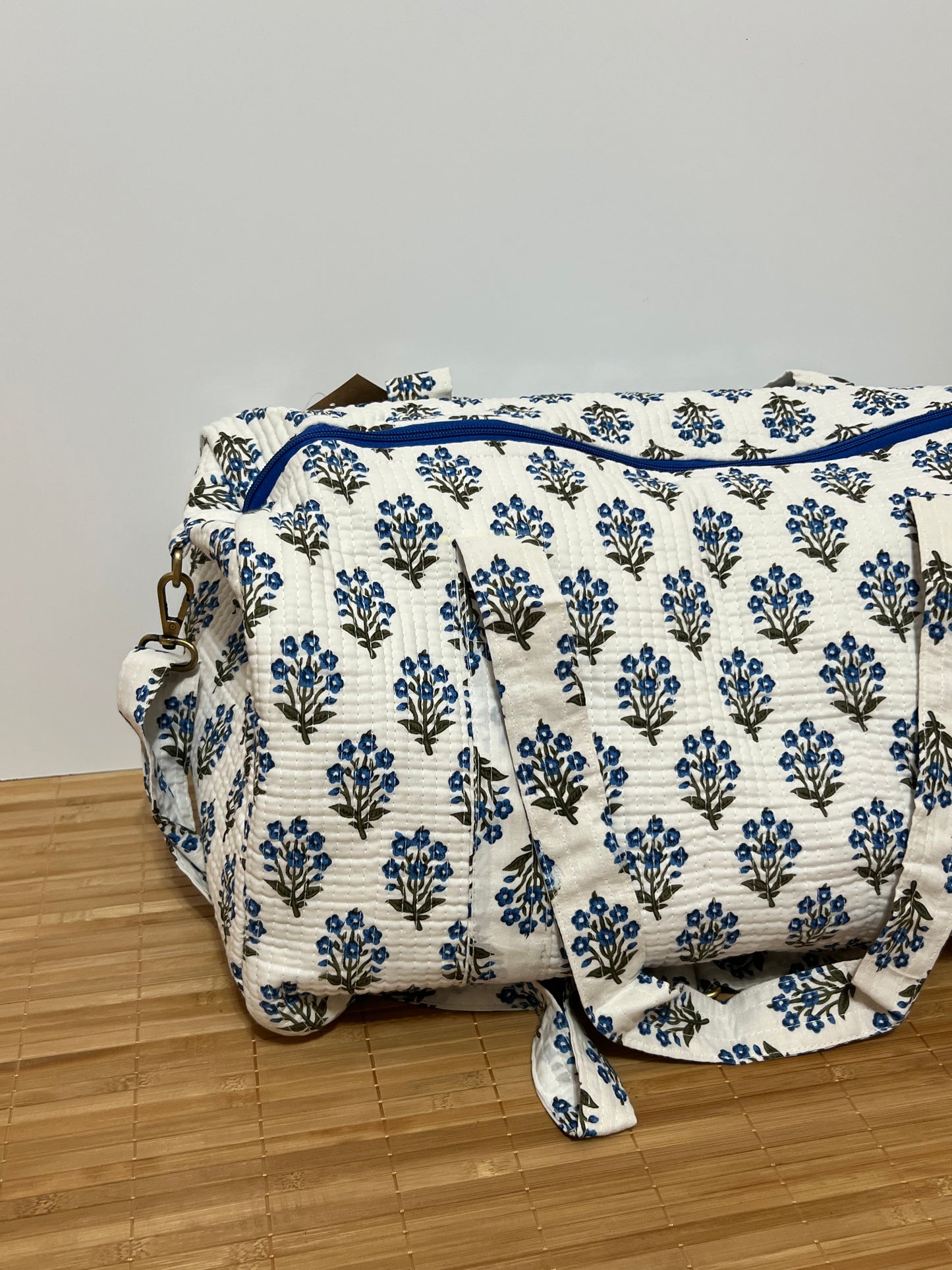 Bolso viaje de India de algodón hecho a mano | Bolso para usar como equipaje de mano o cabina