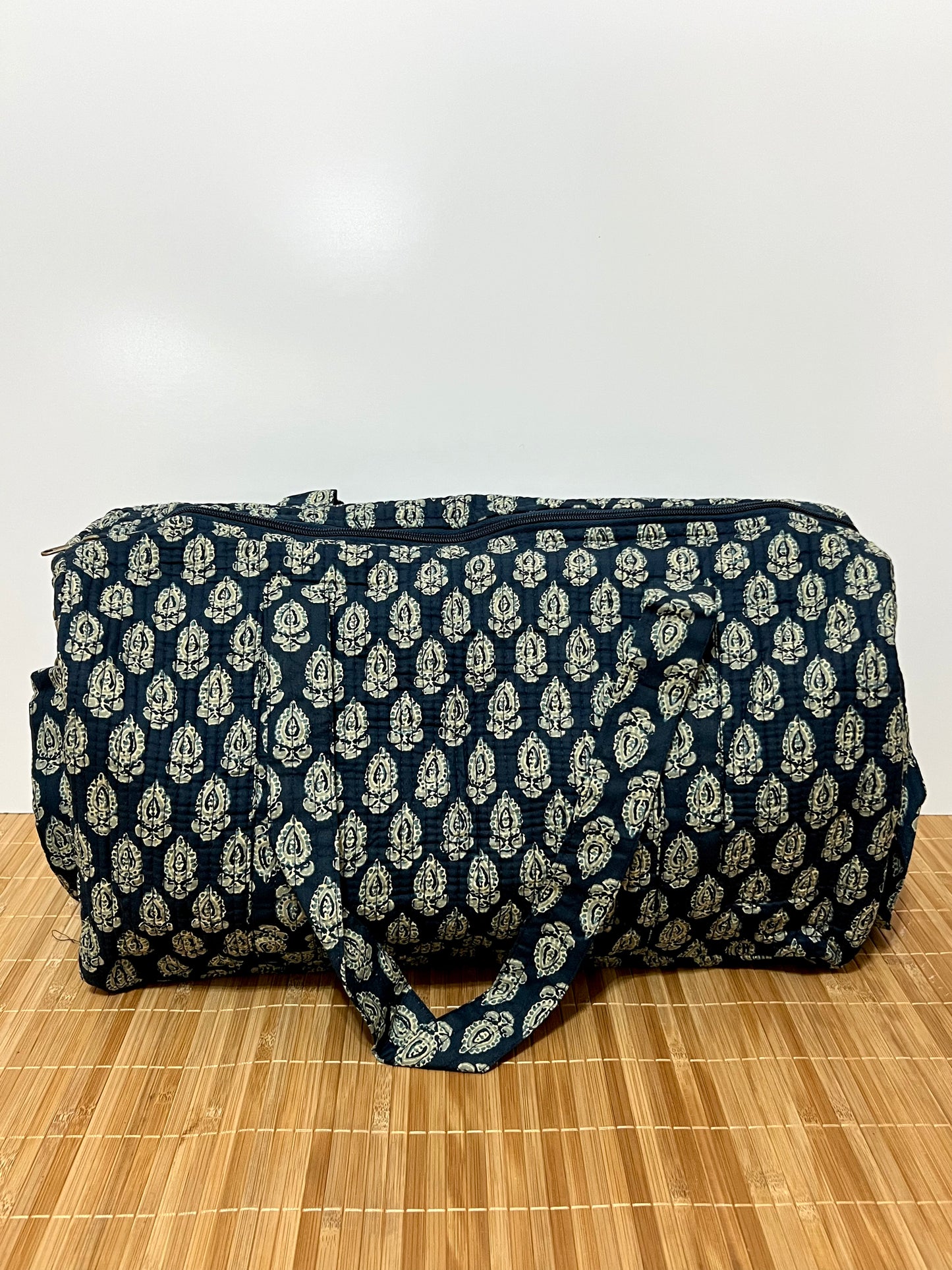 Bolso viaje de India de algodón hecho a mano | Bolso para usar como equipaje de mano o cabina