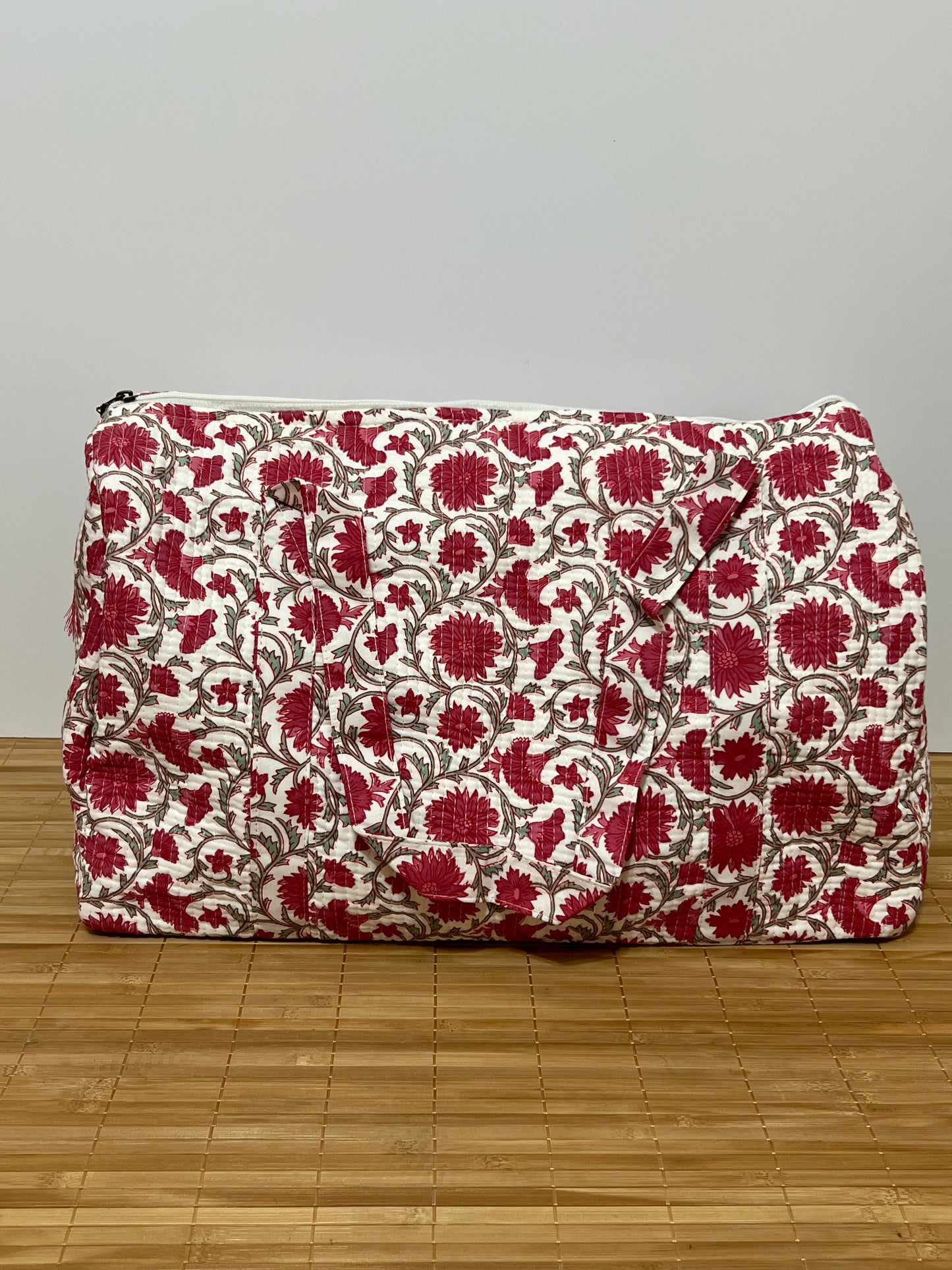 Bolso viaje de India de algodón hecho a mano | Bolso para usar como equipaje de mano o cabina