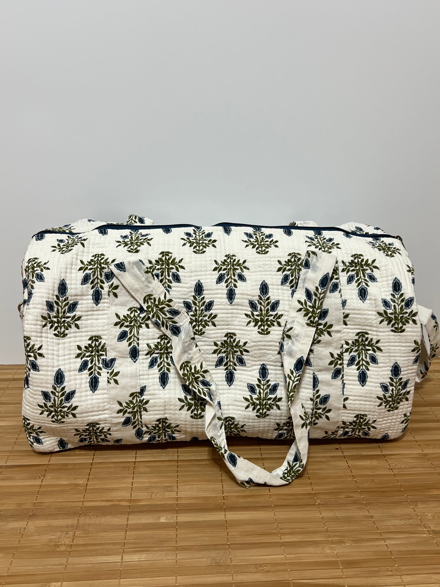 Bolso viaje de India de algodón hecho a mano | Bolso para usar como equipaje de mano o cabina