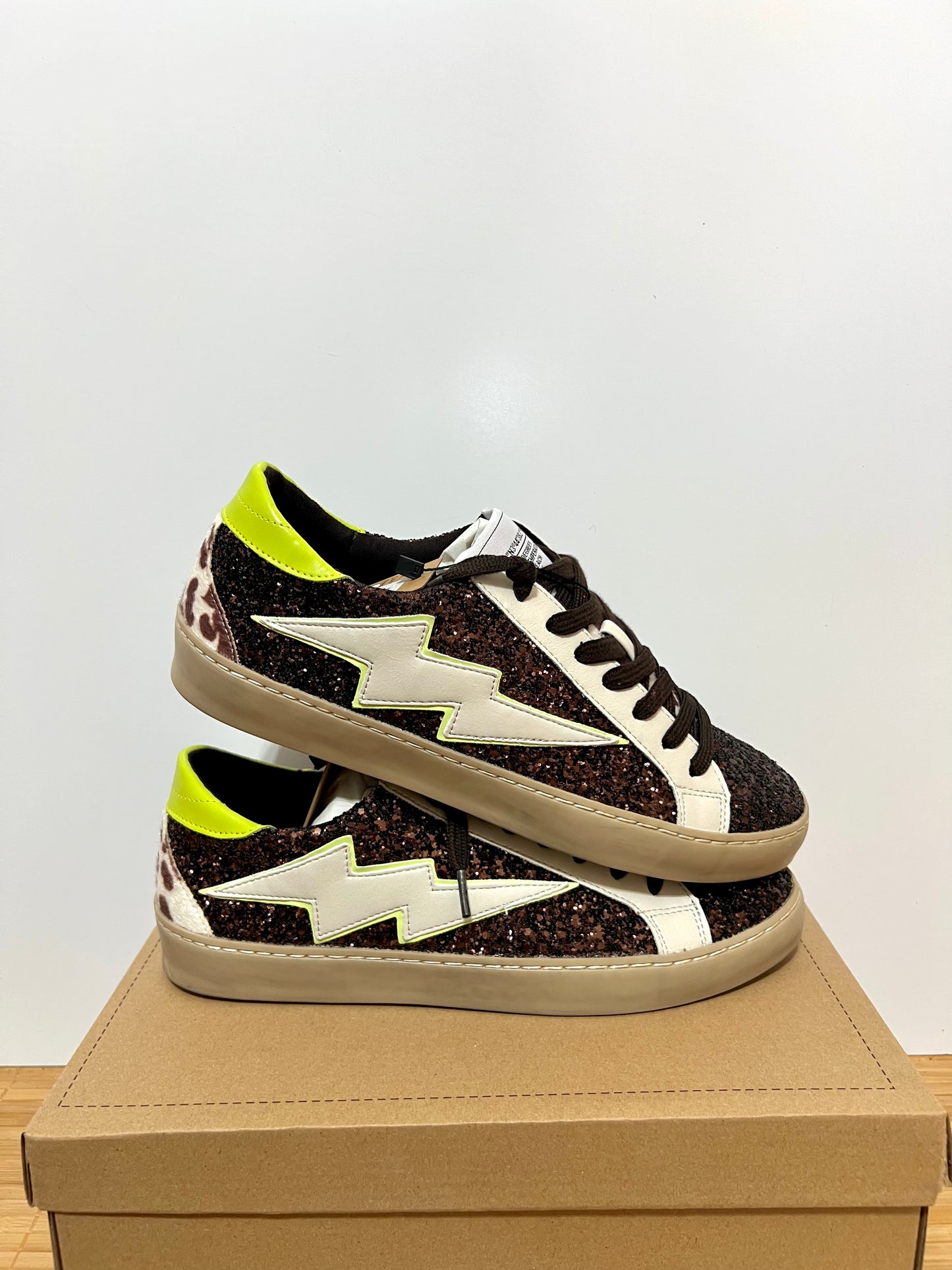 Zapatillas rayo con purpurina mujer – Tallas 36 a 41