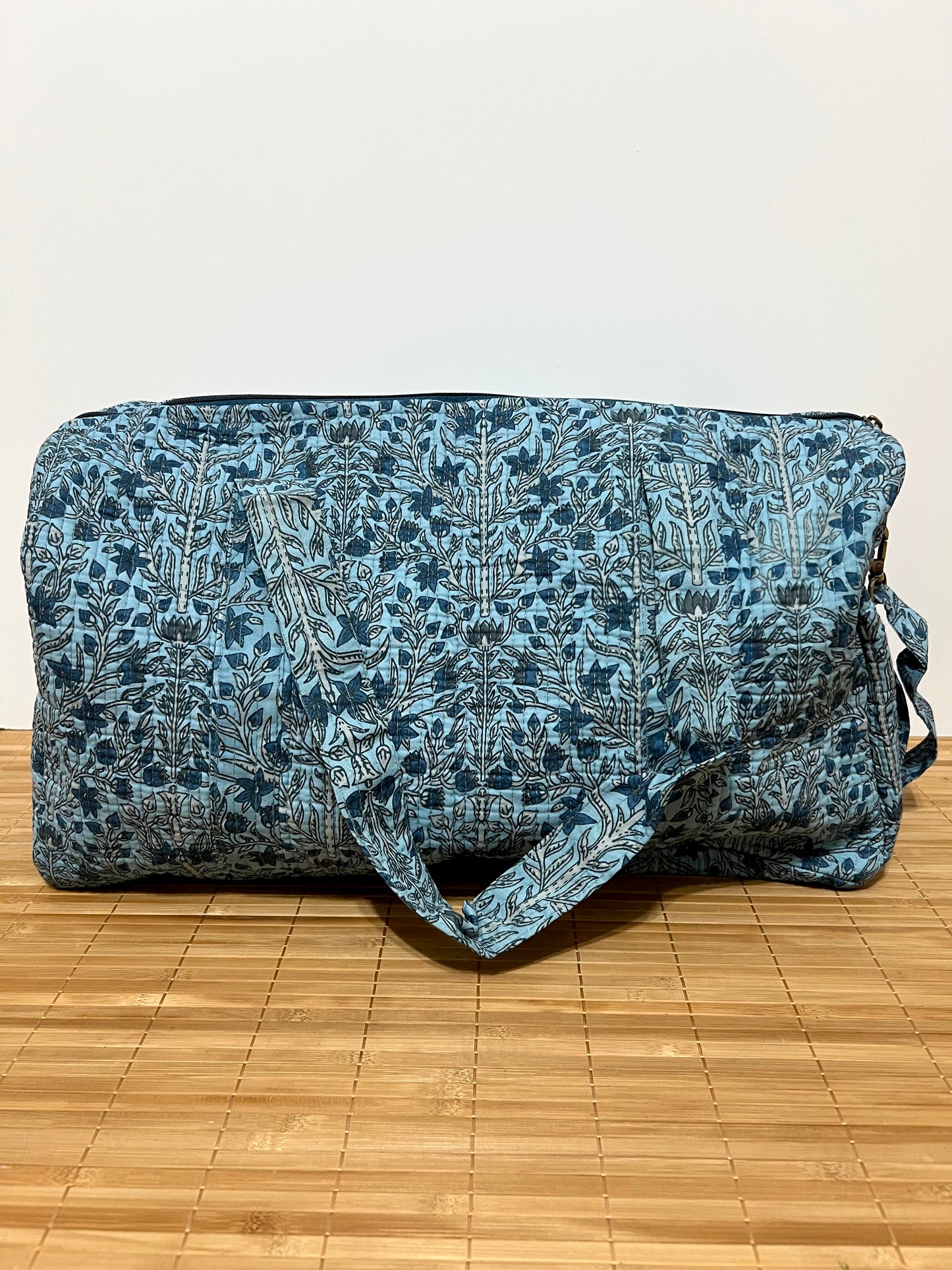 Bolso viaje de India de algodón hecho a mano | Bolso para usar como equipaje de mano o cabina 40x30x20 cm