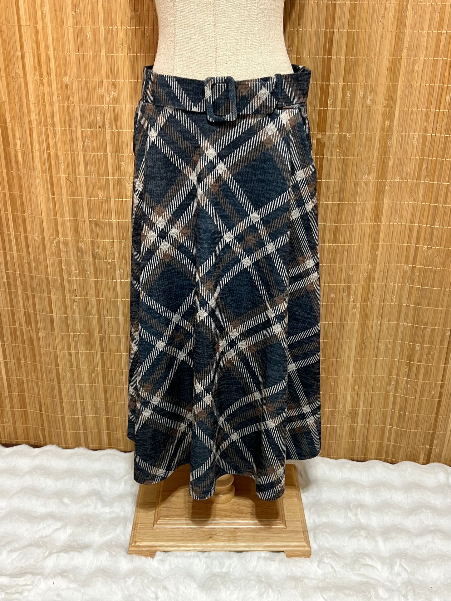 Faldas de Cuadros Tartán largas con Cinturón mujer – Otoño/Invierno