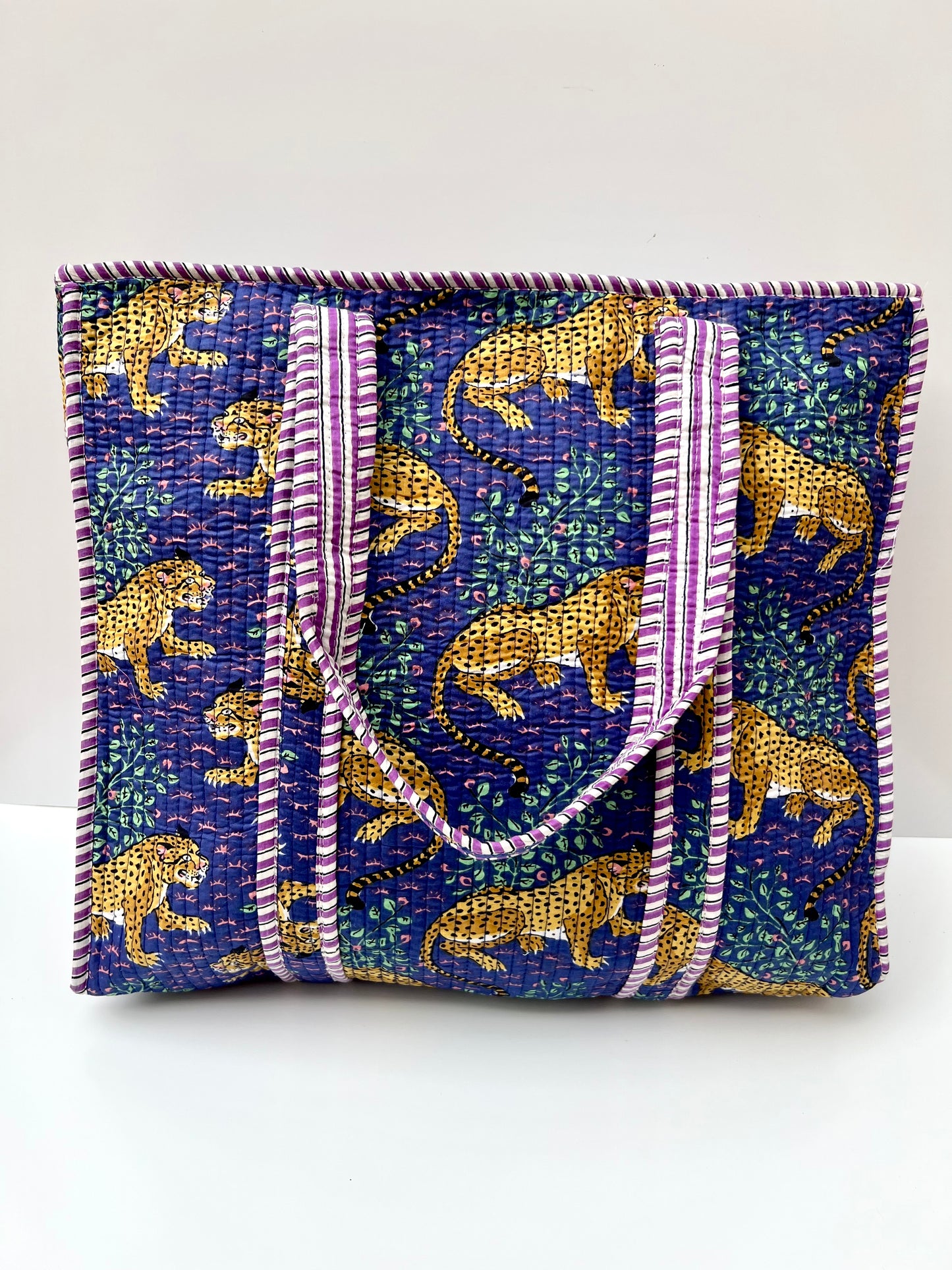 Bolsa viaje algodón Tote bag con cremallera