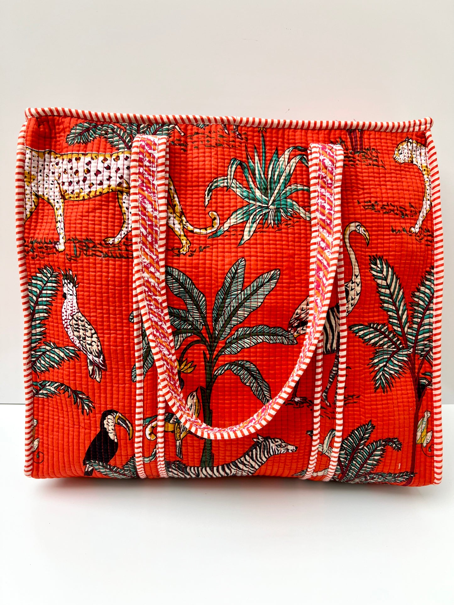 Bolsa viaje algodón Tote bag con cremallera