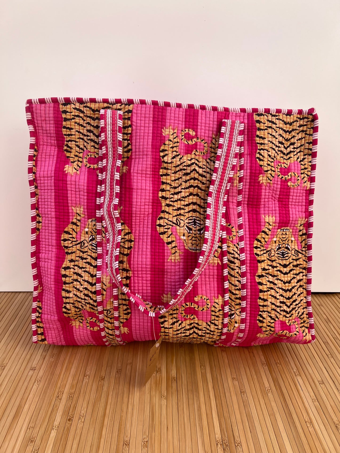 Bolsa viaje algodón Tote bag con cremallera
