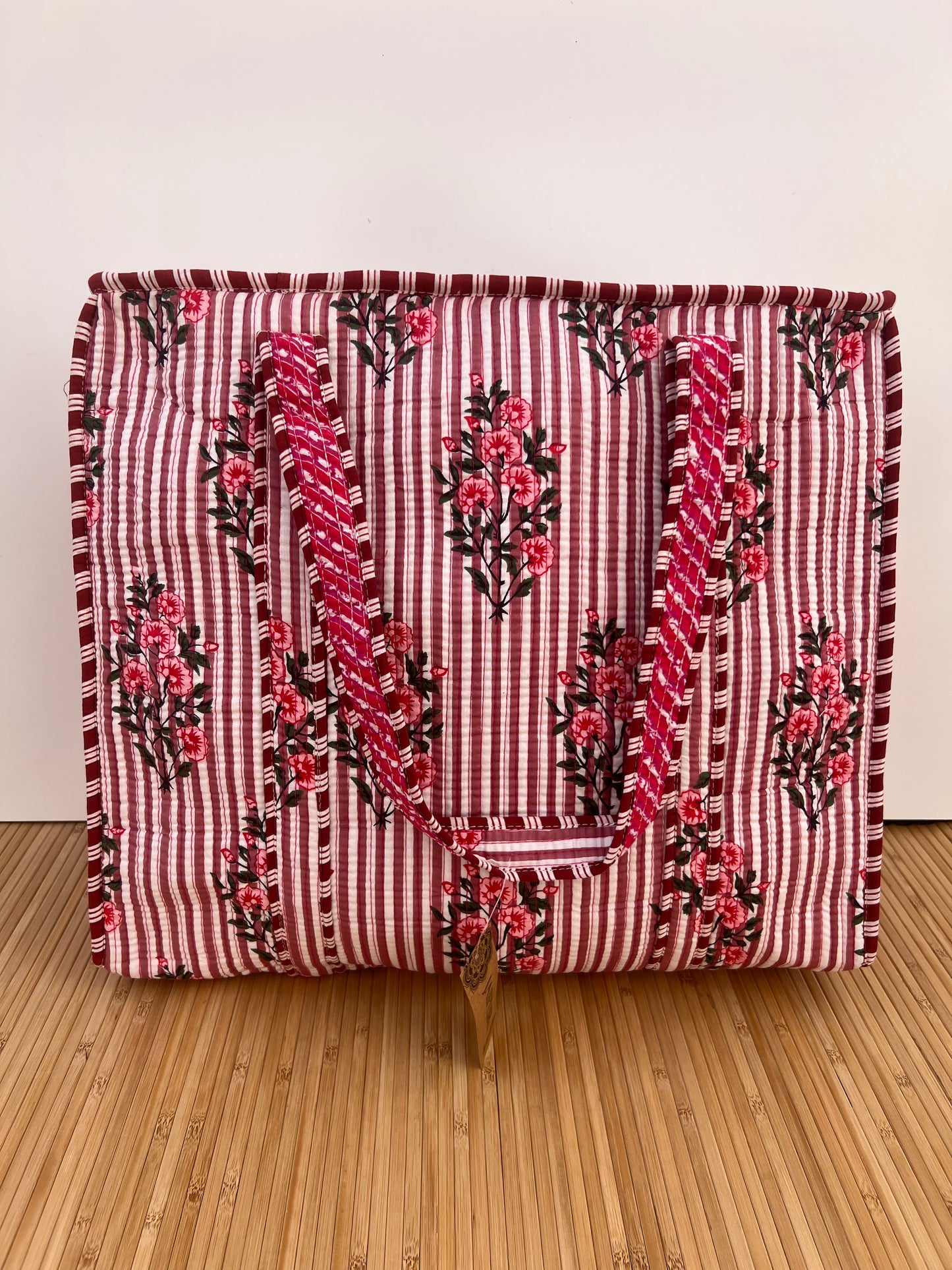 Bolsa viaje algodón Tote bag con cremallera