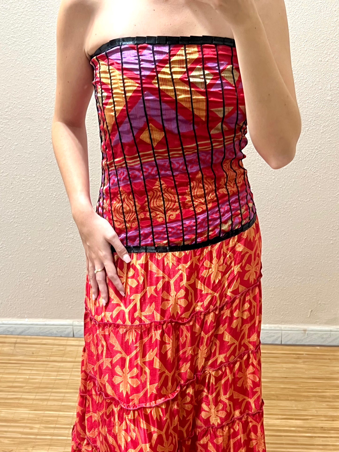 Vestidos indios palabra de honor | Talla única