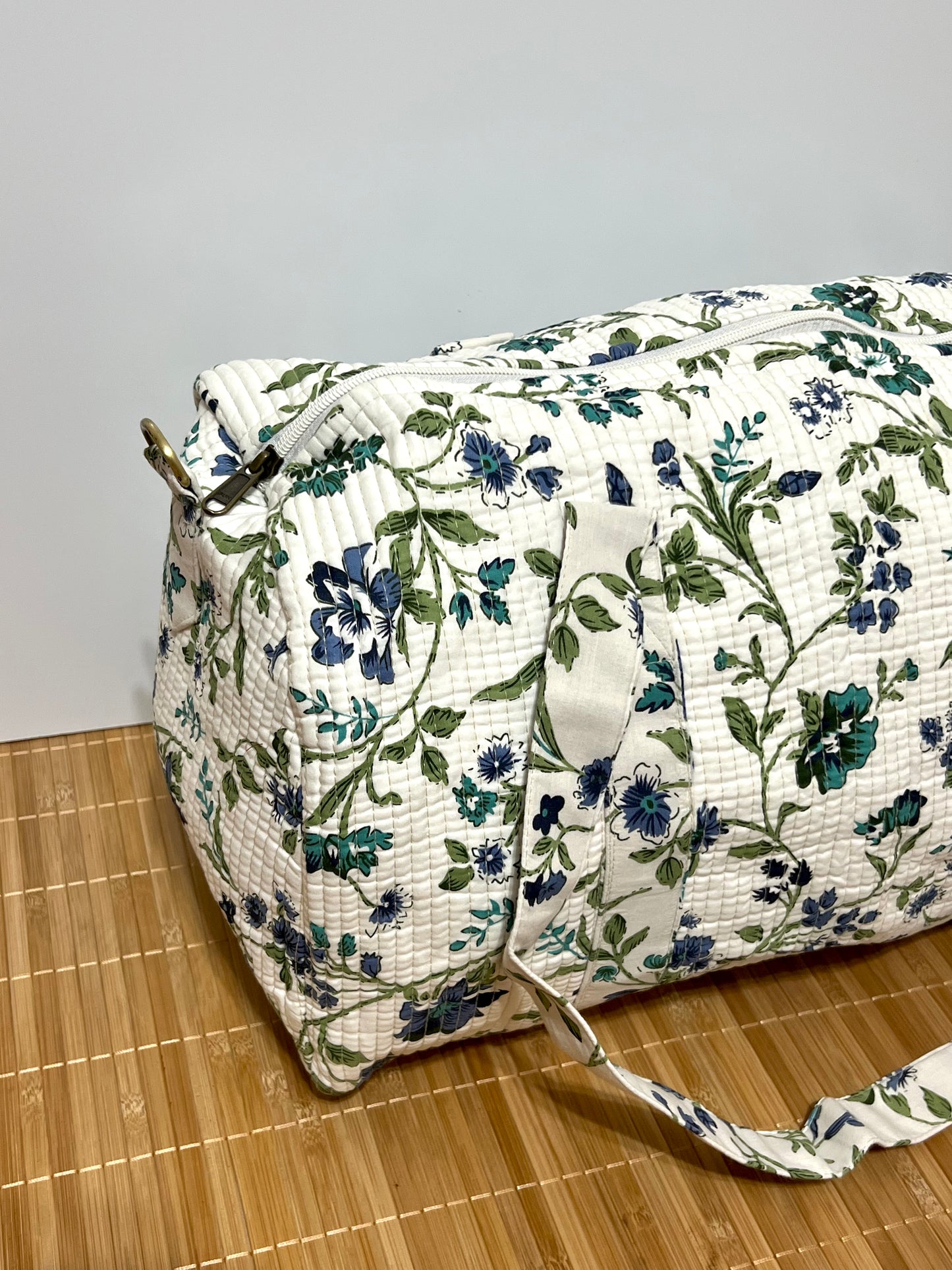 Bolso viaje de India de algodón hecho a mano | Bolso para usar como equipaje de mano o cabina