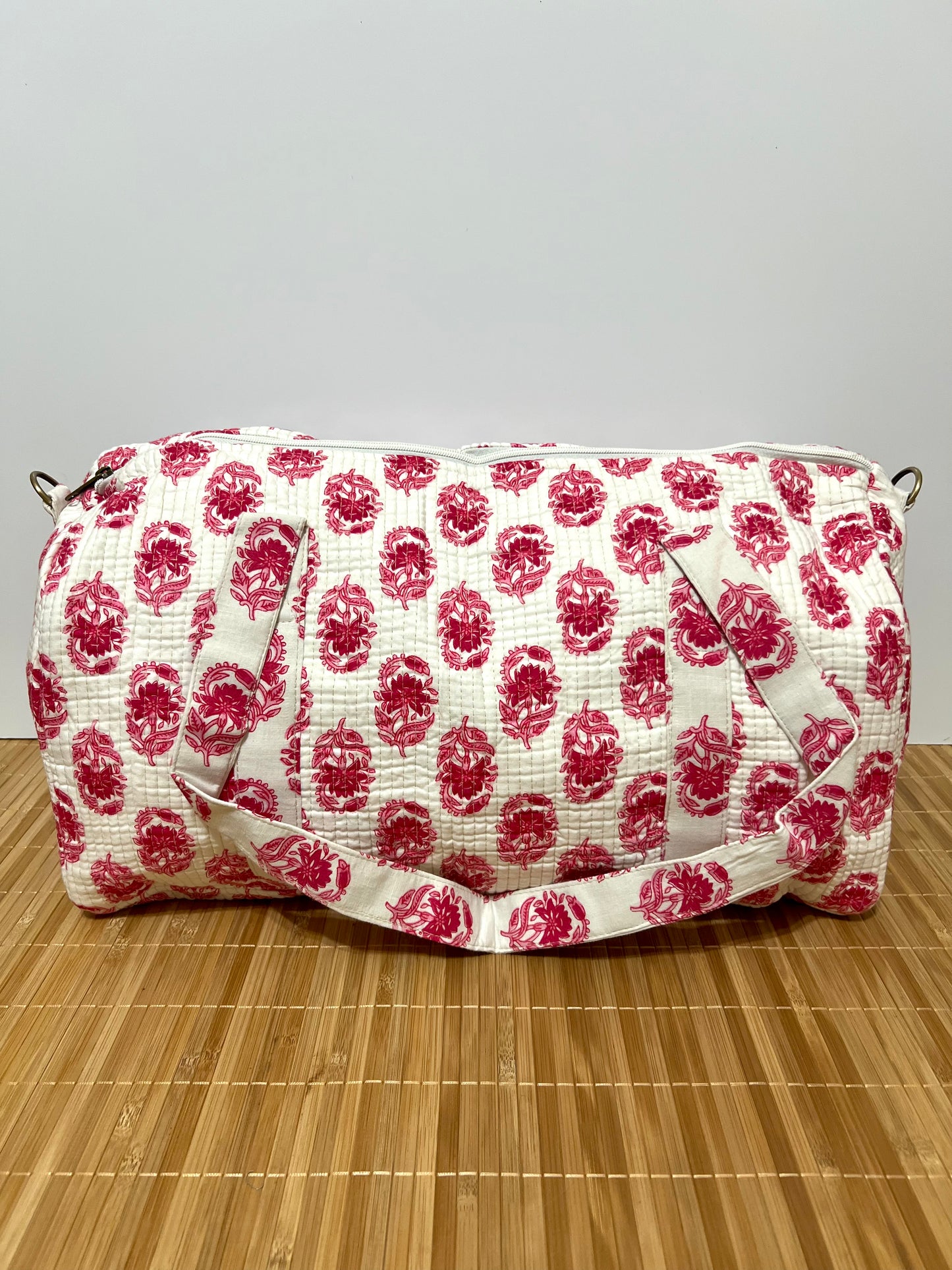 Bolso viaje de India de algodón hecho a mano | Bolso para usar como equipaje de mano o cabina