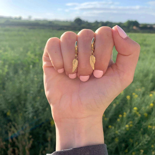 Pendientes Alas Baño de Oro - MINNI MOON-Lepetitemarie-Singularu-PDPAOLA-Luamarta