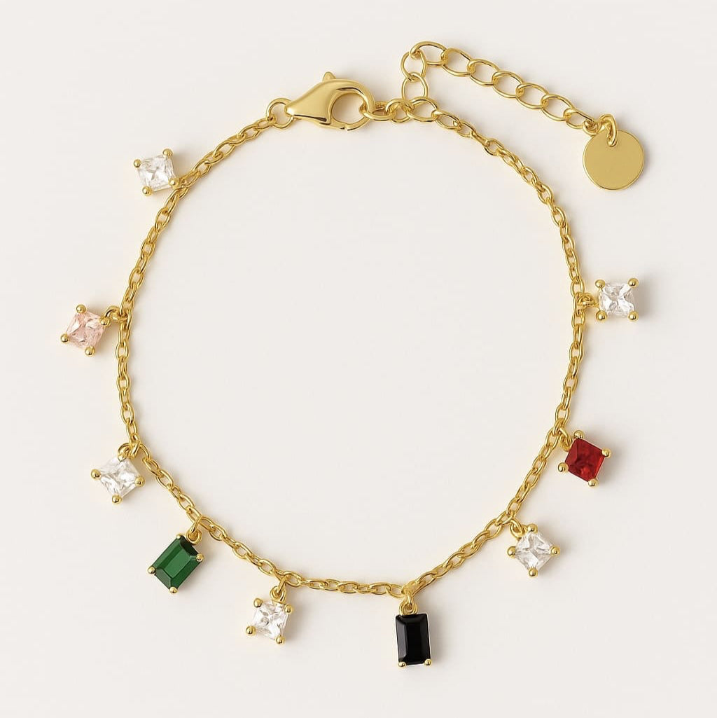 Pulsera Cristales Baño de Oro - MINNI MOON-Lepetitemarie-Singularu-PDPAOLA-Luamarta