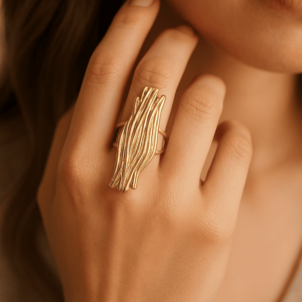 Anillo Drift Baño de Oro - MINNI MOON-Lepetitemarie-Singularu-PDPAOLA-Luamarta