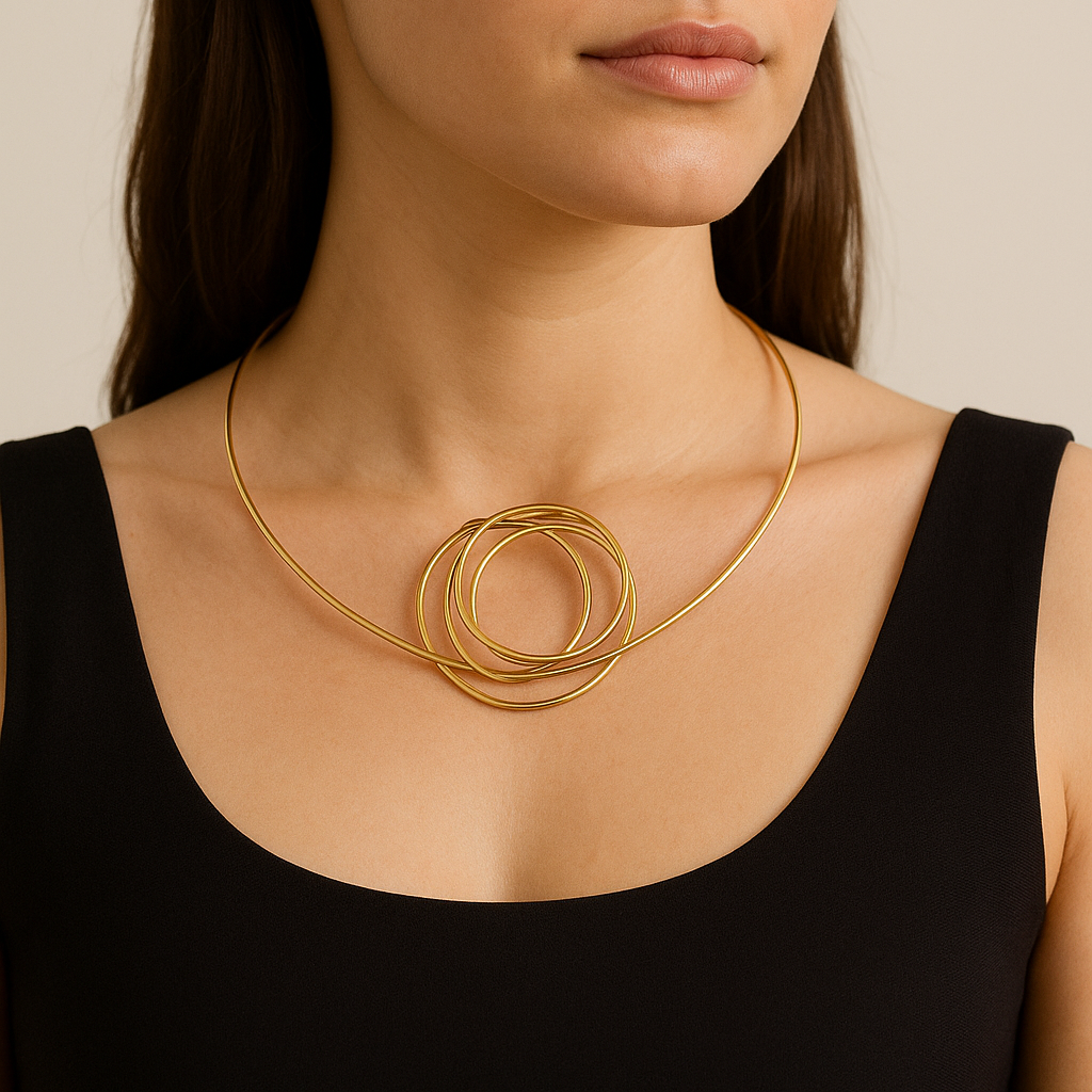 Collar Cleo Baño de Oro - MINNI MOON-Lepetitemarie-Singularu-PDPAOLA-Luamarta