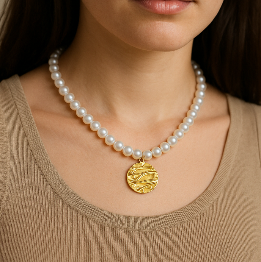 Collar Ocean Baño de Oro - MINNI MOON-Lepetitemarie-Singularu-PDPAOLA-Luamarta