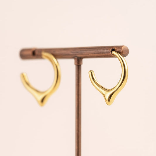 Pendientes Heba Baño de Oro - MINNI MOON-Lepetitemarie-Singularu-PDPAOLA-Luamarta