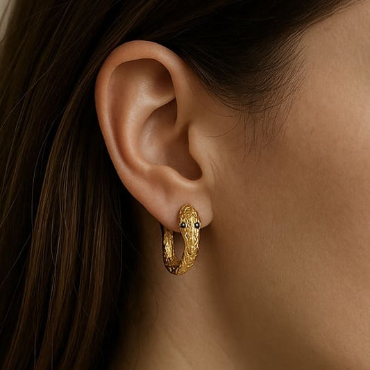 Pendientes Serpiente Baño de Oro - MINNI MOON-Lepetitemarie-Singularu-PDPAOLA-Luamarta