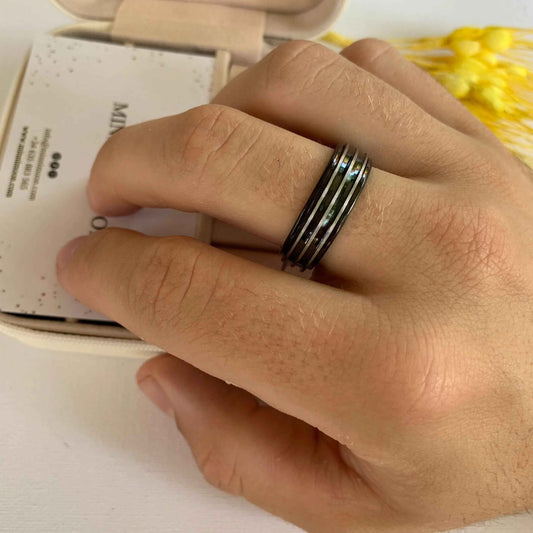 Anillo de hombre Plateado Lucas - MINNI MOON-Lepetitemarie-Singularu-PDPAOLA-Luamarta