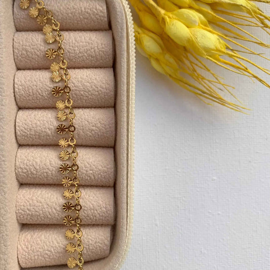 Collar Pétalos Baño de Oro - MINNI MOON-Lepetitemarie-Singularu-PDPAOLA-Luamarta