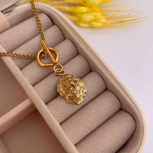 Collar León Baño de Oro - MINNI MOON-Lepetitemarie-Singularu-PDPAOLA-Luamarta