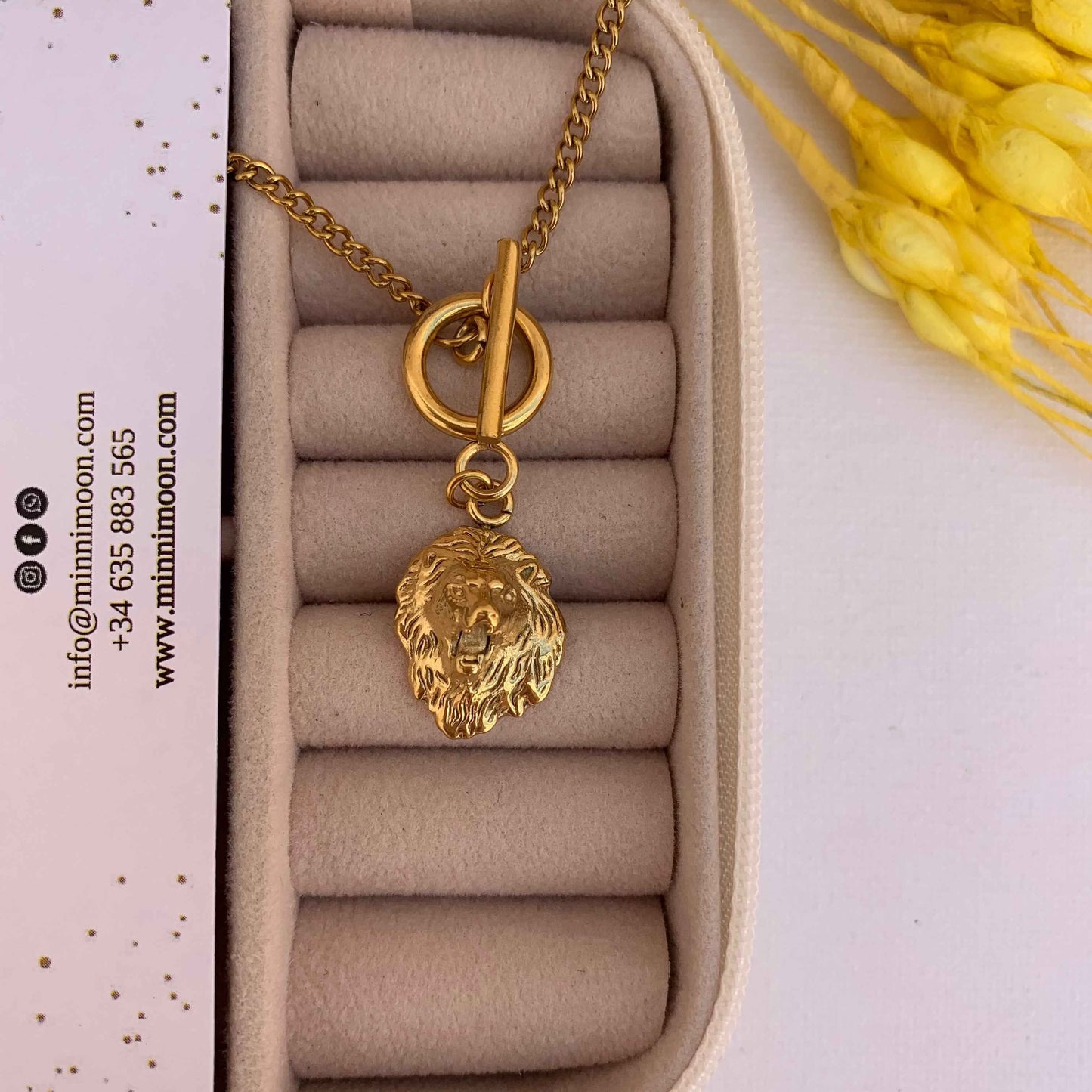 Collar León Baño de Oro - MINNI MOON-Lepetitemarie-Singularu-PDPAOLA-Luamarta
