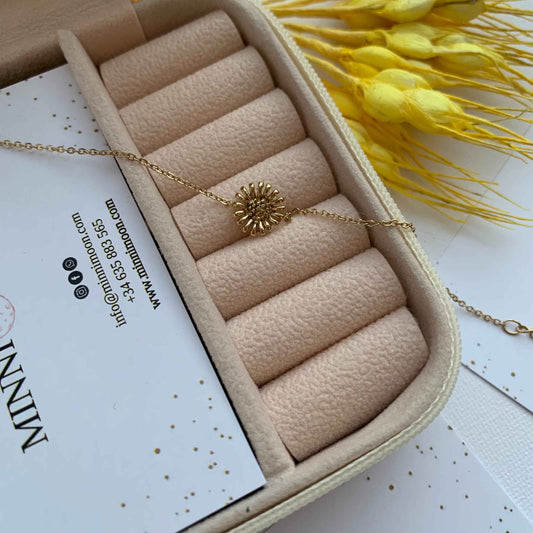 Pulsera Girasol Baño de Oro - MINNI MOON-Lepetitemarie-Singularu-PDPAOLA-Luamarta