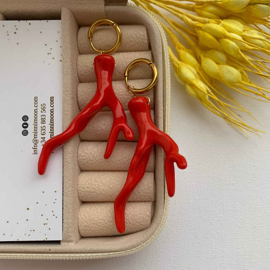 Pendientes Algas Baño de Oro - MINNI MOON-Lepetitemarie-Singularu-PDPAOLA-Luamarta