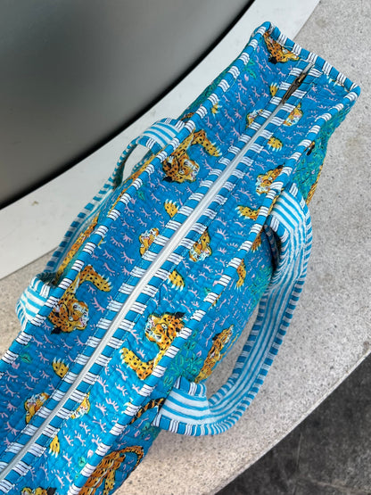 Bolsa viaje algodón Tote bag con cremallera
