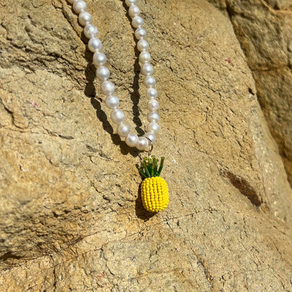 Collar Perlas Piña Baño de Oro - MINNI MOON-Lepetitemarie-Singularu-PDPAOLA-Luamarta