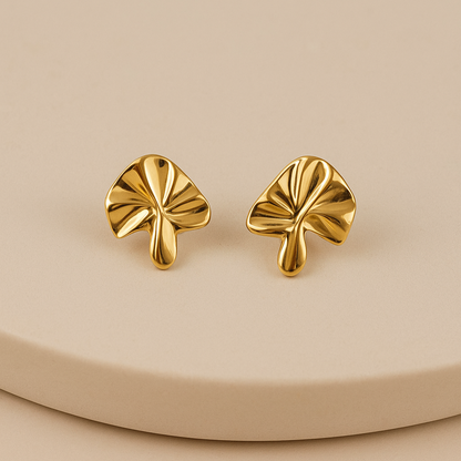 Pendientes Pétalo Baño de Oro - MINNI MOON-Lepetitemarie-Singularu-PDPAOLA-Luamarta