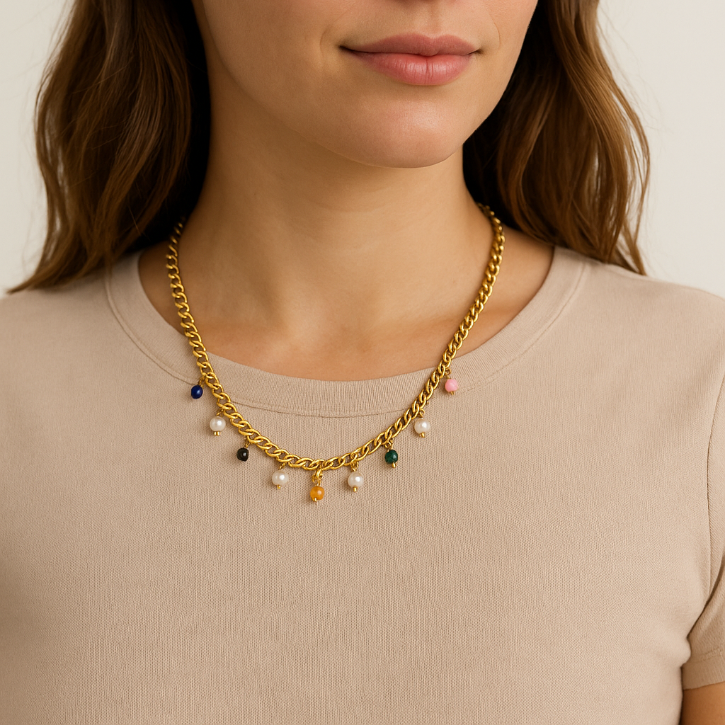 Joyful Gold Plated Necklace
