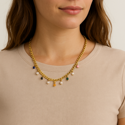 Collar Joyful Baño de Oro