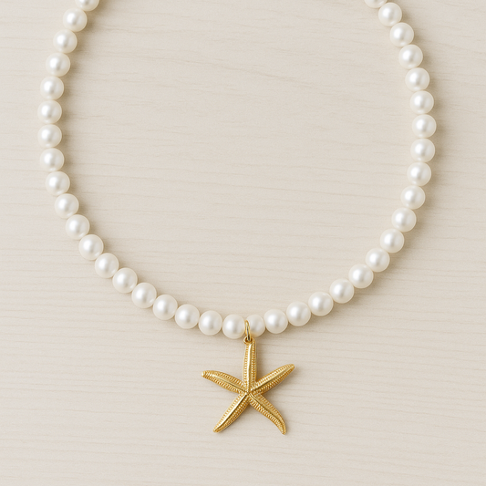 Collar Estrella de Mar Baño de Oro - MINNI MOON-Lepetitemarie-Singularu-PDPAOLA-Luamarta