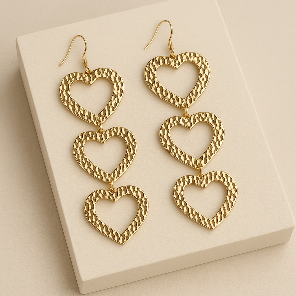 Pendientes Heartbeat Baño de Oro - MINNI MOON-Lepetitemarie-Singularu-PDPAOLA-Luamarta