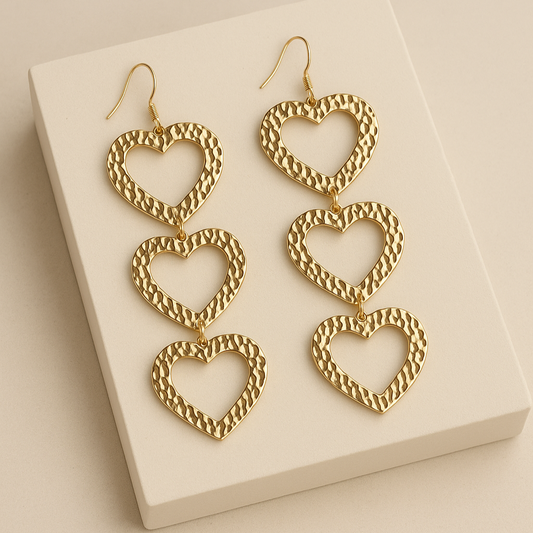 Pendientes Heartbeat Baño de Oro - MINNI MOON-Lepetitemarie-Singularu-PDPAOLA-Luamarta