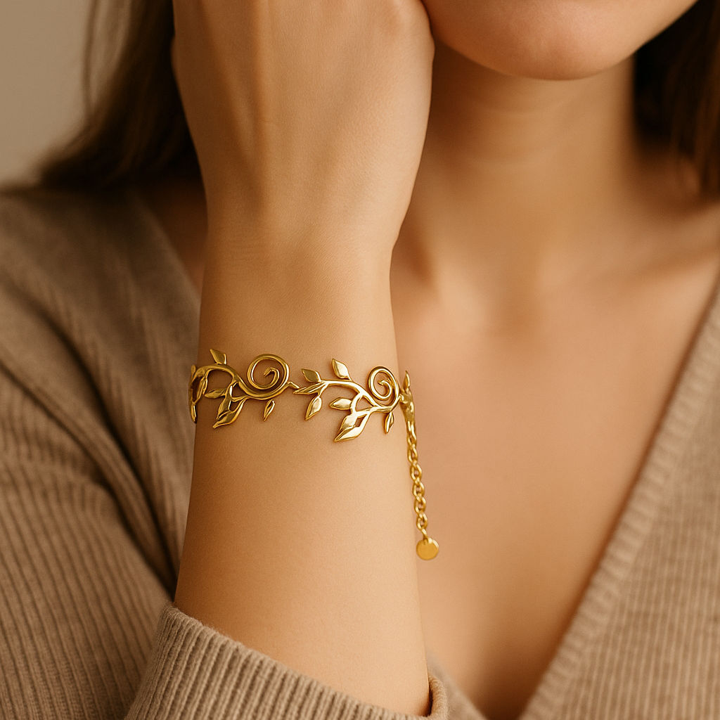 Pulsera Ivy Baño de Oro - MINNI MOON-Lepetitemarie-Singularu-PDPAOLA-Luamarta