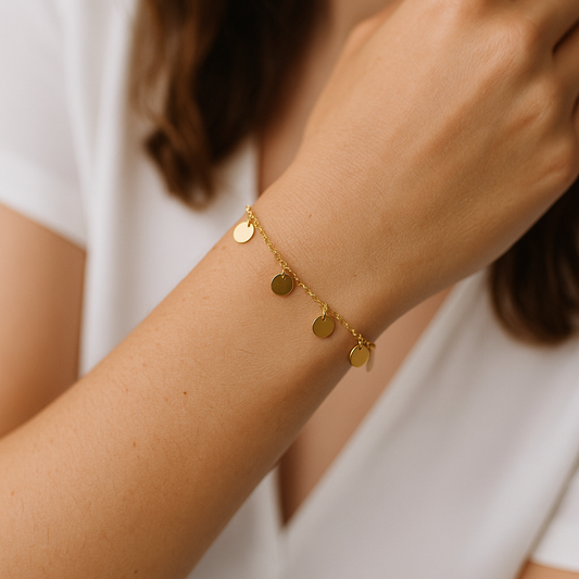 Pulsera Dots Baño de Oro - MINNI MOON-Lepetitemarie-Singularu-PDPAOLA-Luamarta