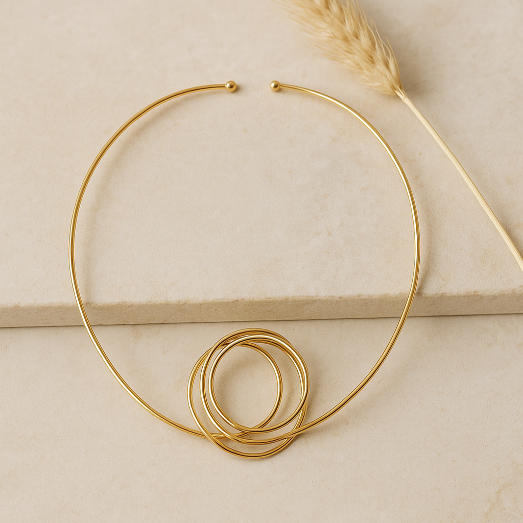 Collar Cleo Baño de Oro