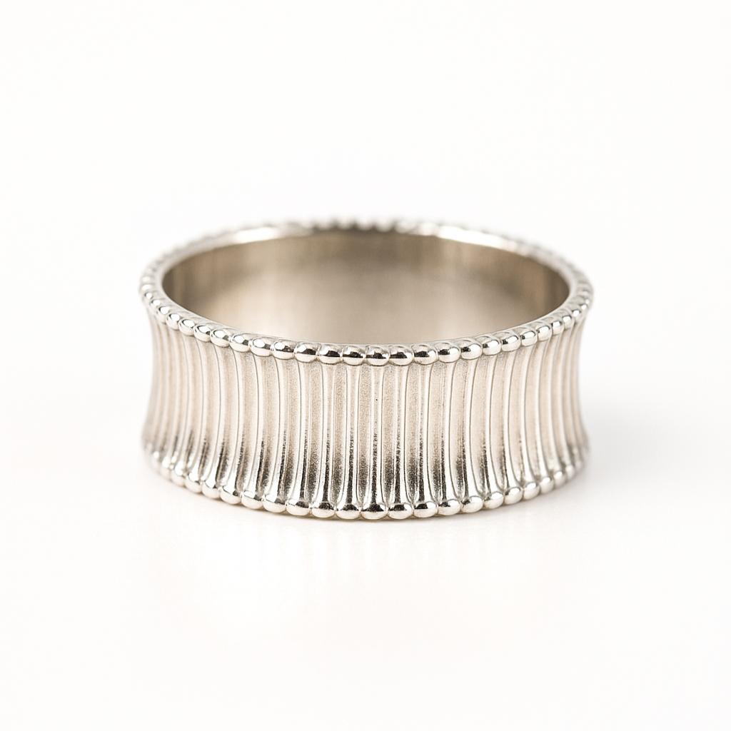 Серебряное кольцо-корона