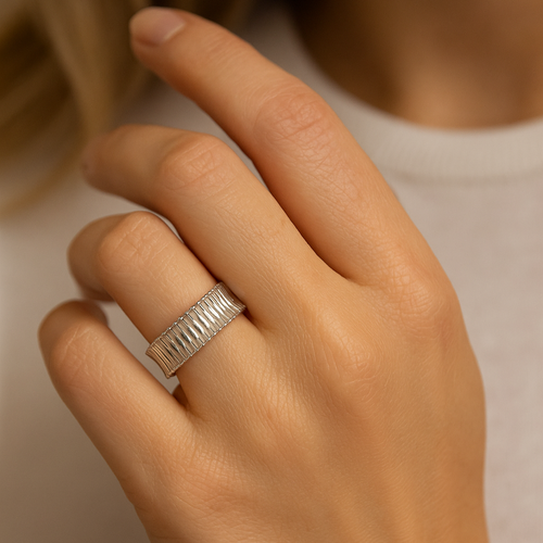 Anillo Corona Plateado