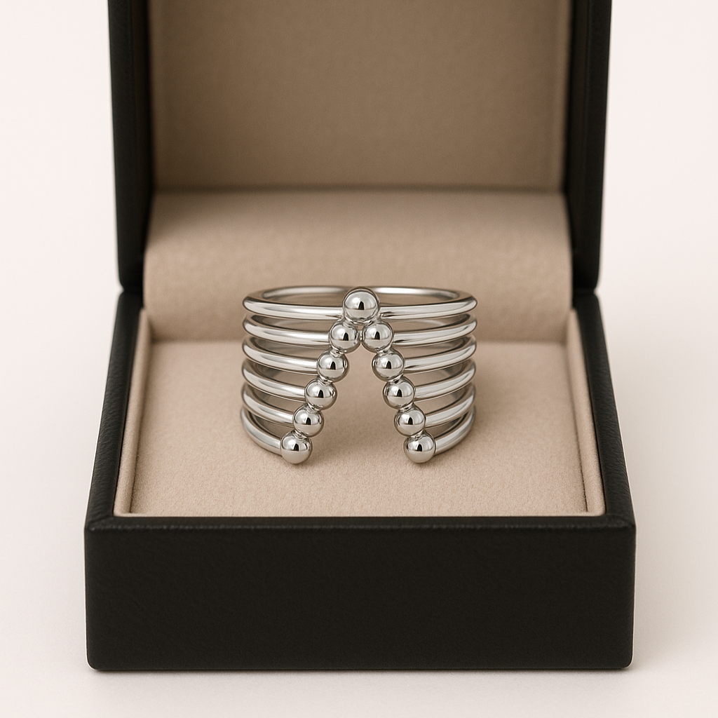 Silver Triangle Ring