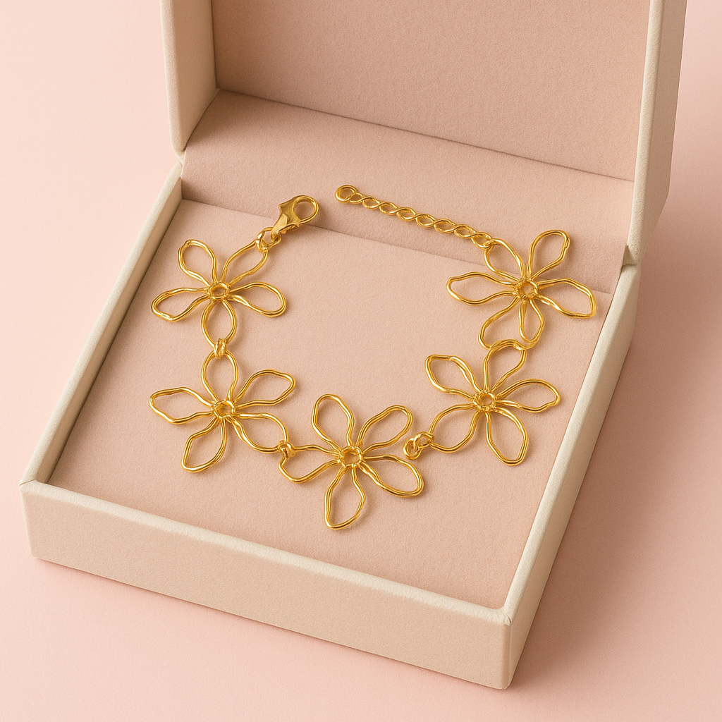 Petals Armband vergoldet