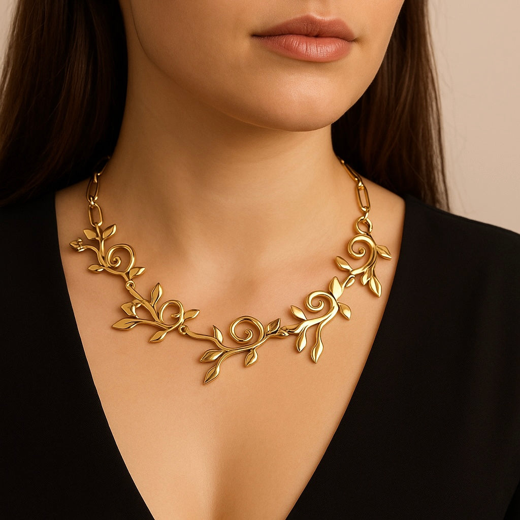 Ivy Halskette mit Goldbad
