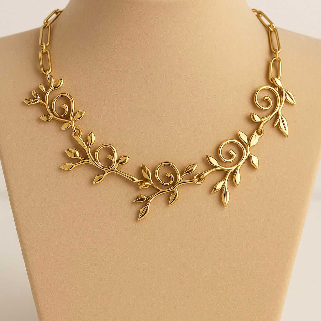 Ivy Halskette mit Goldbad