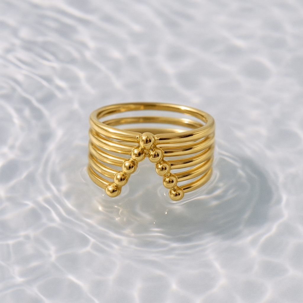 Triangle Ring Gold Plated