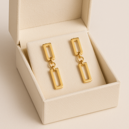 Pendientes Bonnie Baño de Oro