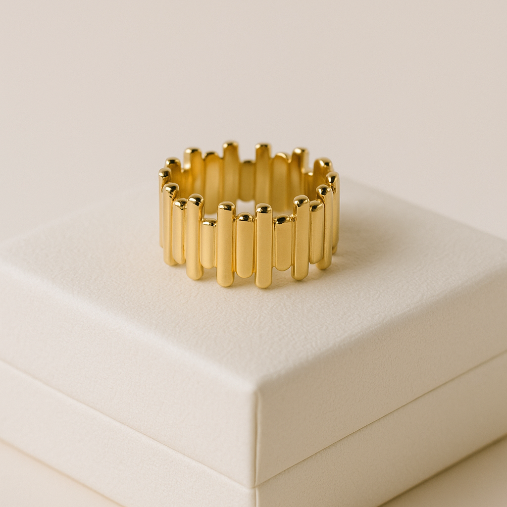 Irregular Ring Gold Plating